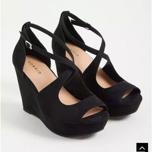 Torrid Criss Cross Platform Wedge (wide width)